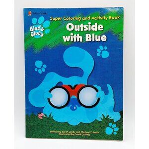 VTG 2000 BLUE'S CLUES  SUPER COLORING  & ACTIVITY BOOK Outside W/ Blue Unused